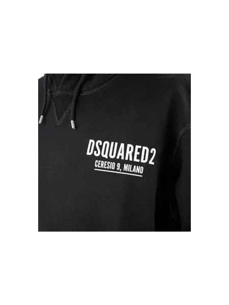 Mikina s kapucňou Dsquared čierna
