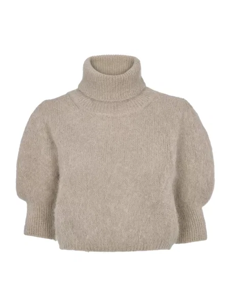 Sweter Americandreams wełniany beżowy