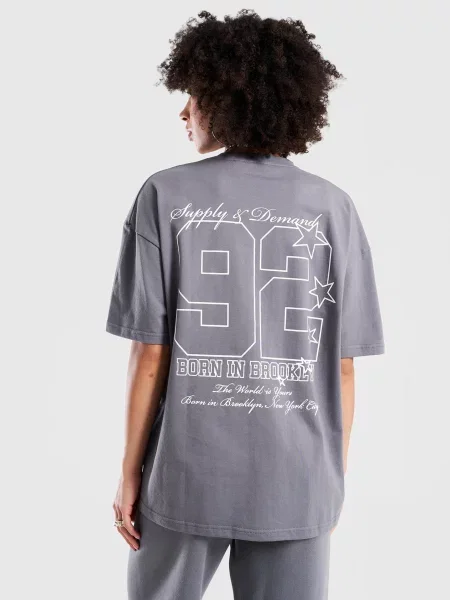 Supply&demand T-Shirt Rea szara