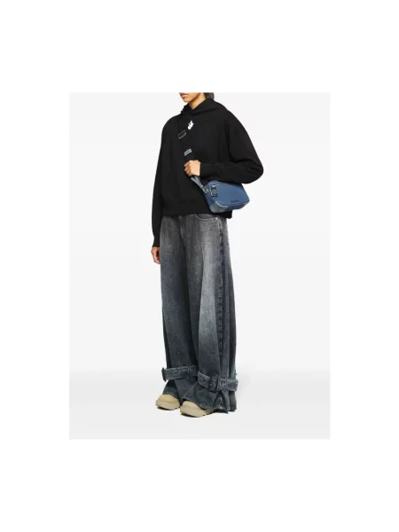JW Anderson Bluzy Kobieta S Klasyczna Bluza z Kapturem czarny