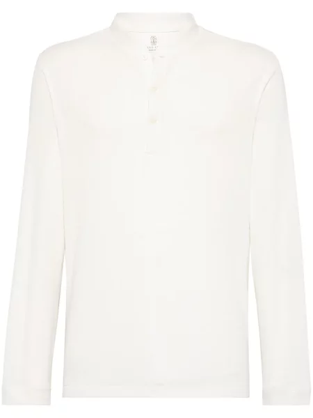Dlouhé tričko Brunello Cucinelli bílé
