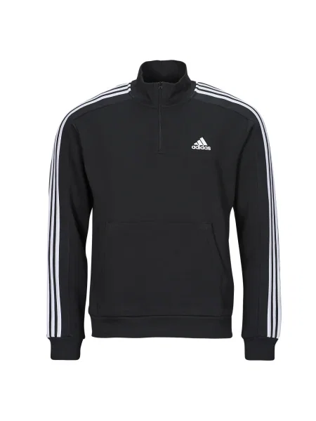Geacă Adidas din fleece cu dungi