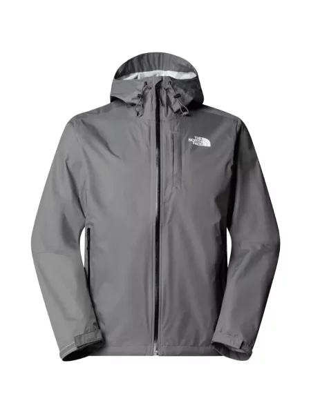 Geacă The North Face cu glugă gri