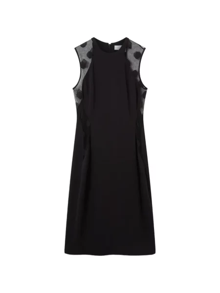 Rochie mini Stella Mccartney cu buline plasă negru