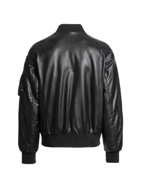 Geanta de piele Parajumpers negru