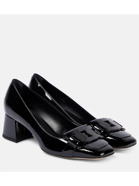 Usnjene lakirane salonarji Tod's črna