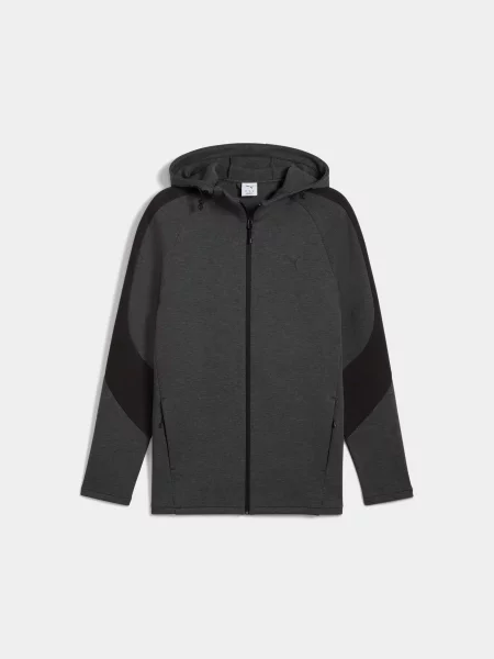 Кофта PUMA Evostripe Core Fz Hoodie комбінований верх сірий