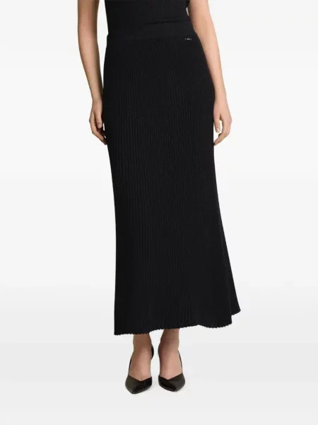 Fustă tip creion Kiton tricotate negru