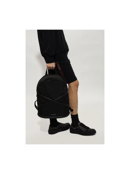 Plecak Alexander Mcqueen z logo czarny