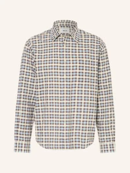 Košile Deon Comfort Fit / hnědá / tmavě modrá béžová