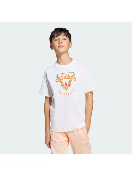 Adidas Originals Tričko bílá/ oranžová bílé