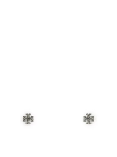 Kolczyki Tory Burch szare