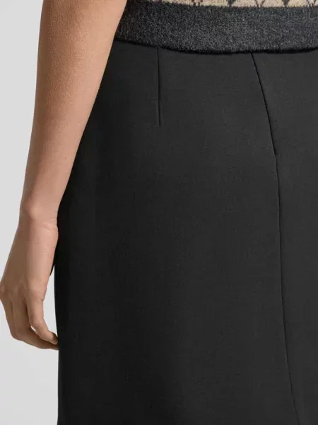 Rozkloszowana spódnica mini z dodatkiem żywej wełny Model „ARCADIA” Weekend Max Mara czarna