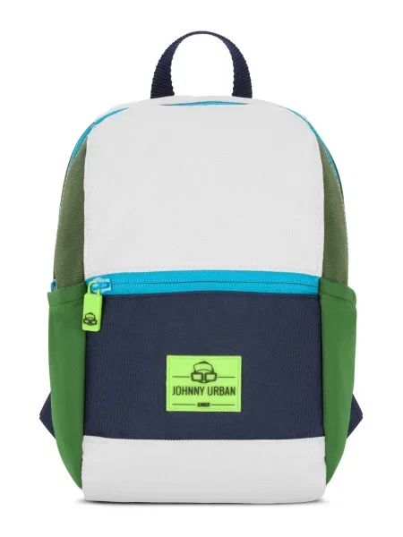 Johnny Urban Rucsac Leo albastru marin / verde măr / verde iarbă alb