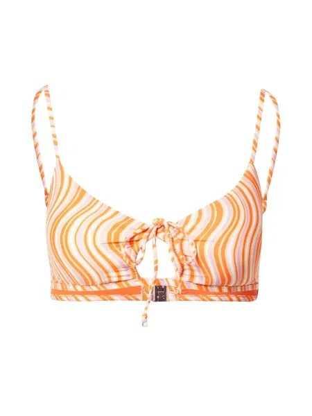 Seafolly Bikini zgornji del sivka / mandarina bela