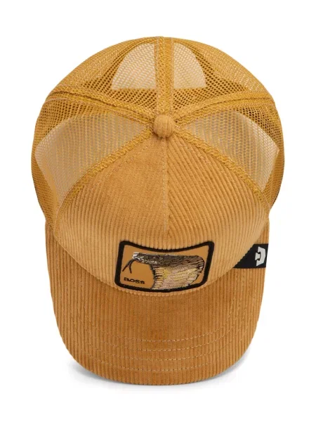 Goorin Bros шапка trucker от джинсова материя Corduroy Boss жълто