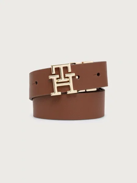 Tommy Hilfiger curea reversibilă pentru femei din piele maro