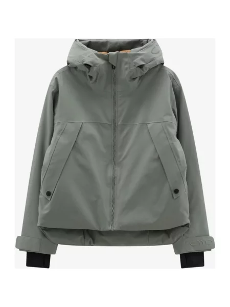 Kurtka z kapturem CMP Ski Zip Hood zielono XS szara