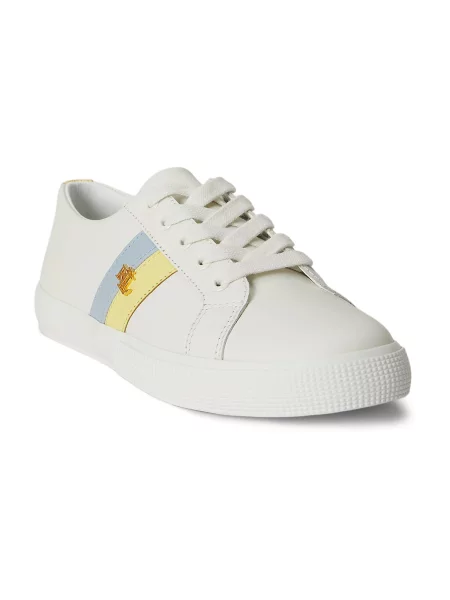 Sneakerși Lauren Ralph Lauren alb