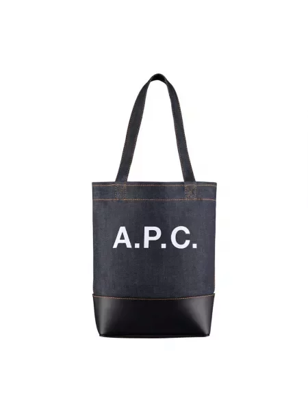 Torba A.p.c. skórzana niebieska