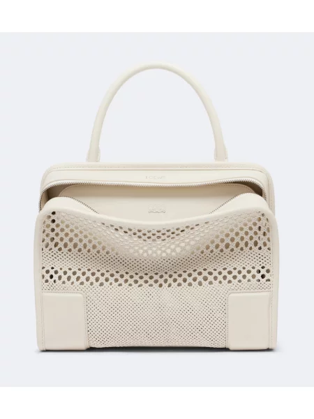 Top Loewe din piele alb