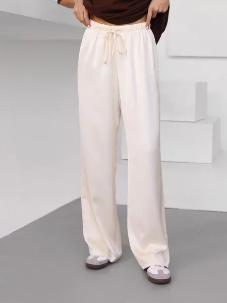 Сатинові Штани повсякденні Lilove молочний
