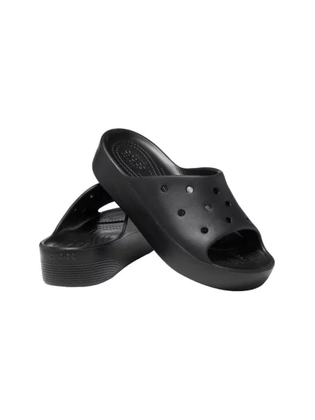Klasične natikače Crocs s platformom crna