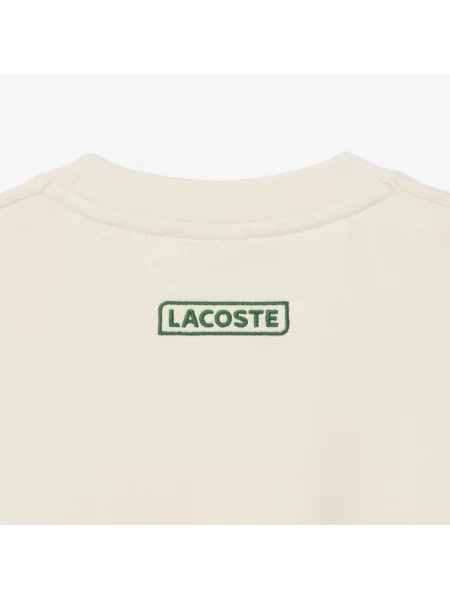 Lacoste Bluza Polarowa Z Nadrukiem Tenisowym zielony