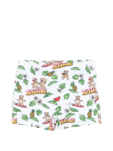Kąpielówki dziecięce Moschino białe