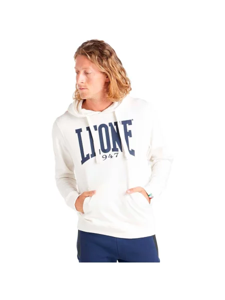 Hanorac din fleece Leone 1947 din fleece alb