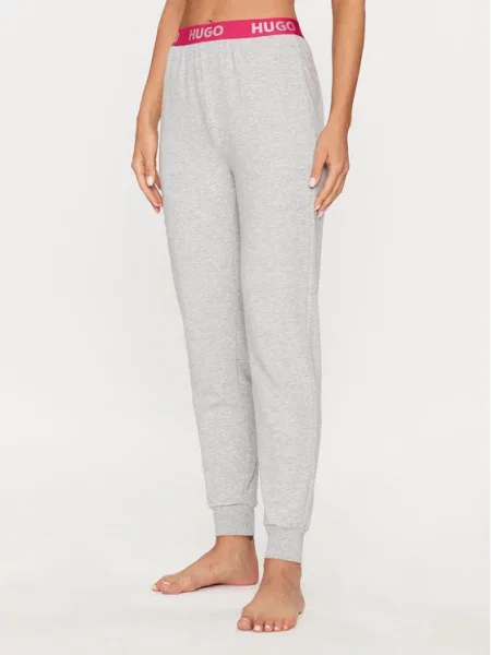 Hugo Spodnji del pižame Sporty Logo Regular Fit siva