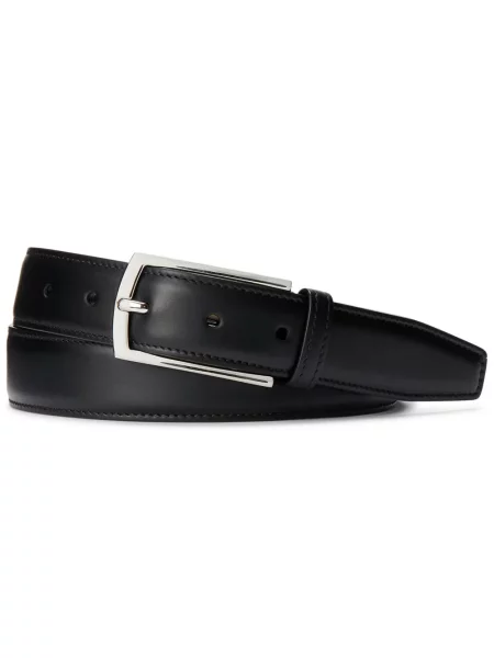 Curea Ralph Lauren Purple Label din piele negru