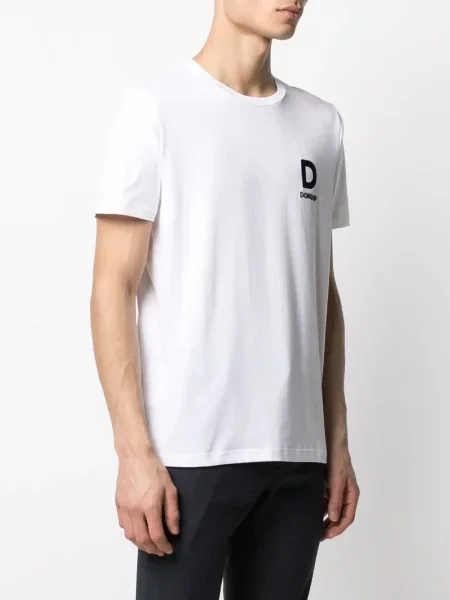 Tricou Dondup cu imagine alb