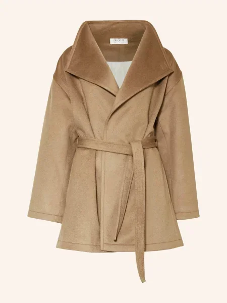 Gauchere Płaszcz Wełniany beige beżowy
