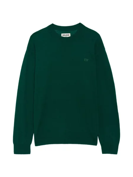 Pulover Zadig&voltaire din cașmir cu autograf verde