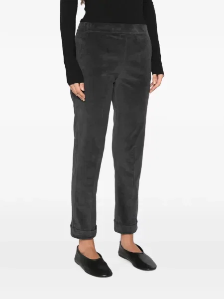 Pantaloni Why Ci de catifea gri