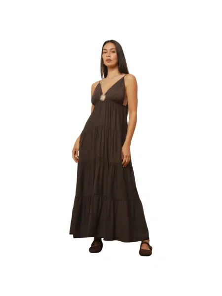 Haljina La Modeuse smeđa