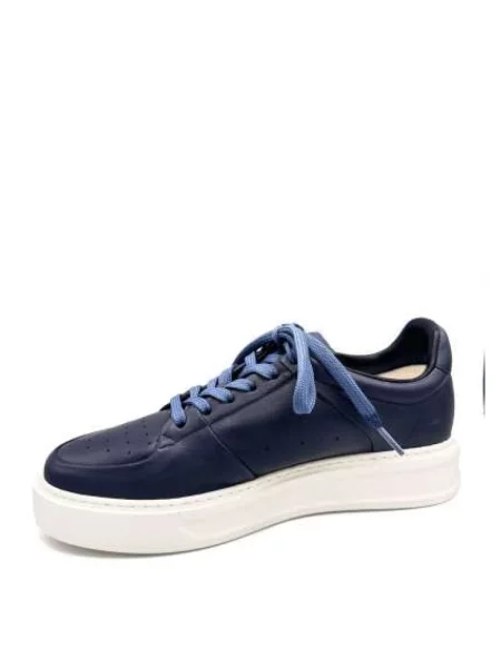 Sneakersy Barracuda skórzane niebieskie