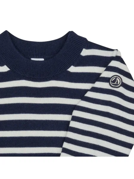 Pulover copii Petit Bateau albastru
