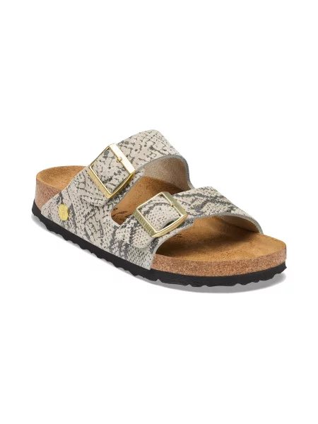 Birkenstock Arizona Suede Leather Regular Fit Snake Oyster Kobiety Sandały Birkenstock Wielobarwny Size: