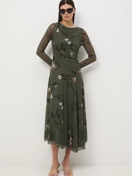 Medicine asimetrična obleka zelena