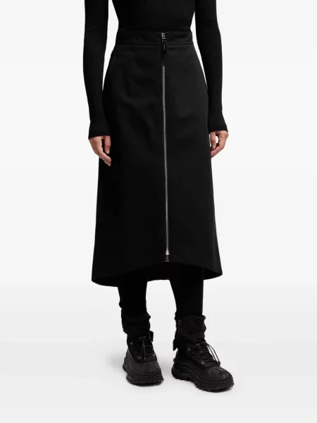 Midi-suknja Moncler crna