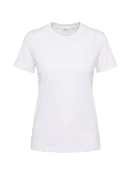 Tricou Dondup cu decolteu rotund alb