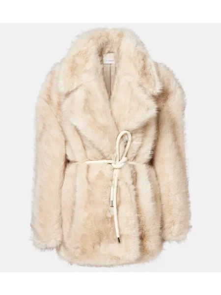 Sztuczne futro futro Sportmax beżowe