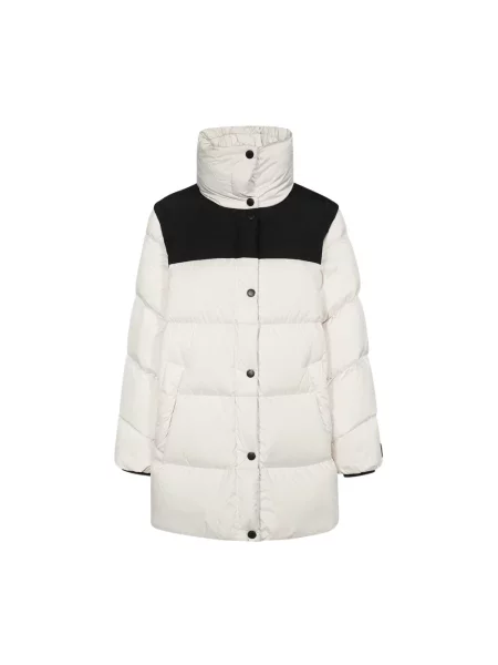 Lniana kurtka puchowa Weekend Max Mara biała