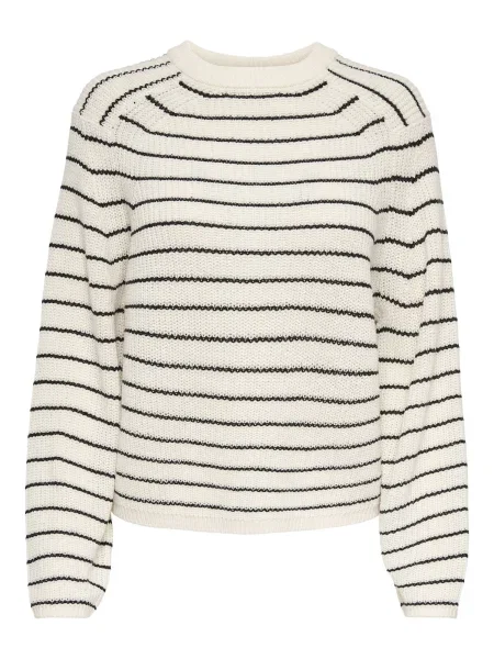 ONLY Pulover ONLBASE / alb natural negru