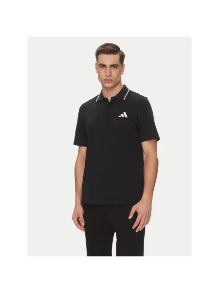 Adidas Поло Essentials Small Logo Regular Fit чорний