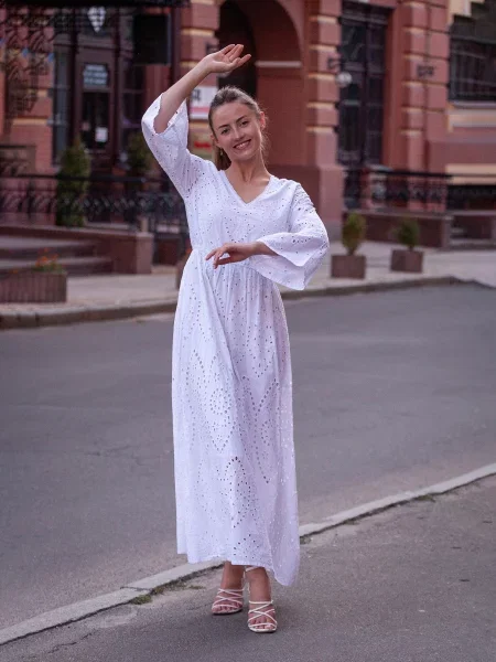 OnLady Сукня максі білий