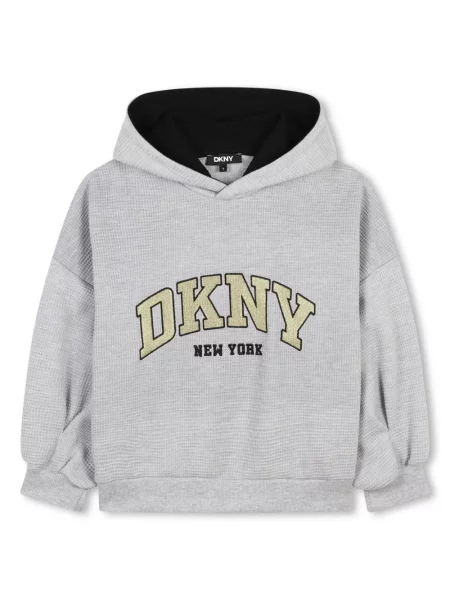 Bluza z kapturem dziecięca Dkny szara