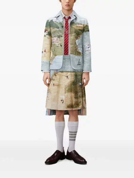 Geacă Thom Browne albastru